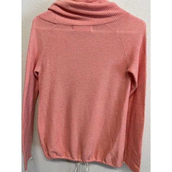 Anthropologie Sparrow Wool Blend Cowl Neck Long Sleeve Sweater Size XS Coral - Picture 9 of 10